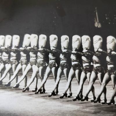 Vintage Radio City Music Hall Rockettes Black And White Photograph 5-287-2