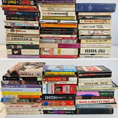 Lot #82 - Large Vintage Paperback Book Lot – Literary Fiction, Classics, Philosophy & Memoirs (Mixed Titles)