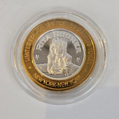 Lot #121 - The New York New York Las Vegas $10 "Silver Strike" Gaming Token – .999 Fine Silver Casino Coin