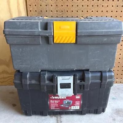 Husky & Rubbermaid tools boxes - wrench & screwdriver collection included 