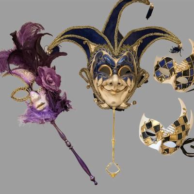 Set of 4 Masquerade Masks 