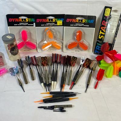 Soft Tip Darts & Accessories Lot – Multiple Sets, Metal Barrels