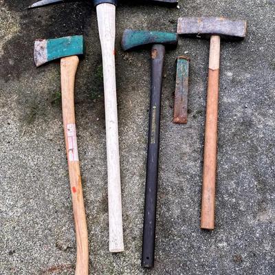 Lot of Vintage Hand Tools – Axes, Hatchets & Pick Heads