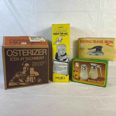 Vintage New Old Stock Small Appliances & Kitchen Accessories – In Original Boxes