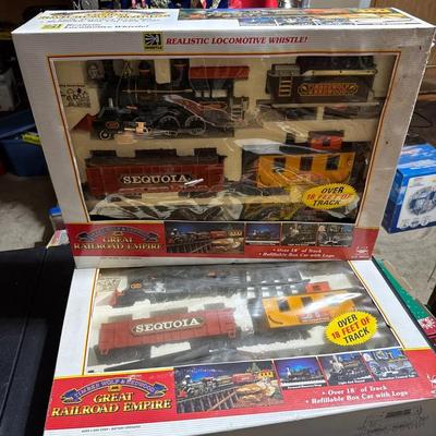 Timberwolf And Redwood Great Railroad Empire Train Set Times Two New In box
