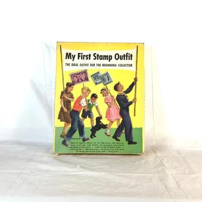 Vintage ‘My First Stamp Outfit’ Beginner Stamp Collecting Kit