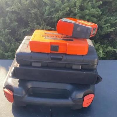 A Lot Of Black & Decker Tool Sets