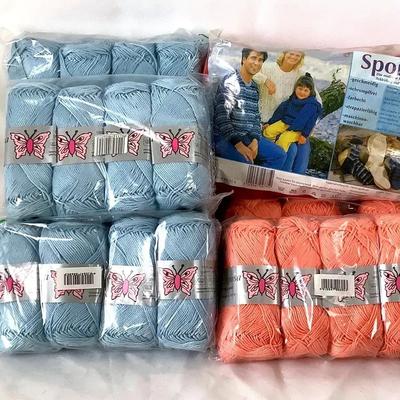 Mariposa Yarn Lot – Light Blue – 50g Skeins – Approx. 125m Each – New