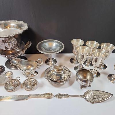 Mystery Lot Of Silver Plated Decor Items 1