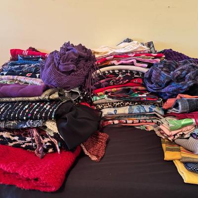 Need An Extra Taste Of Color? Huge Lot of Scarfs