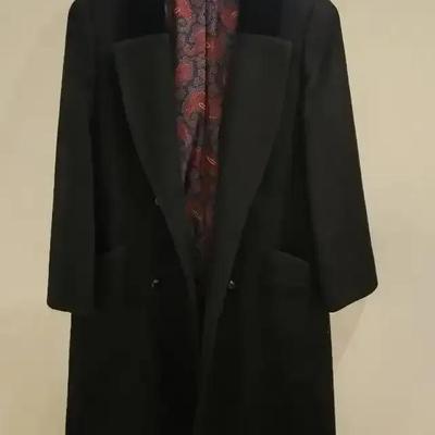 Women's Wool Coat - Black - No Size on Tag