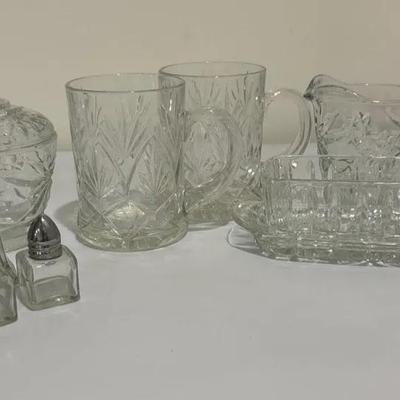 Various Crystal Dining Pieces 