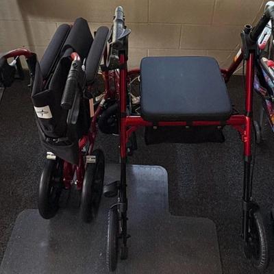 EFF102 2 Walkers And A Wheel Chair