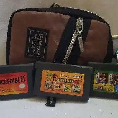 EFF114- Assorted Game Boy Advance Games And Pouch