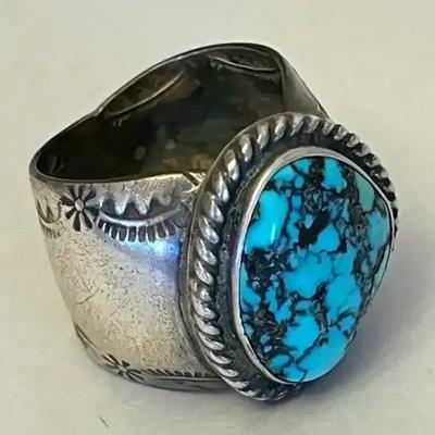EFF193 Handmade Southwest Sterling Silver Ring 