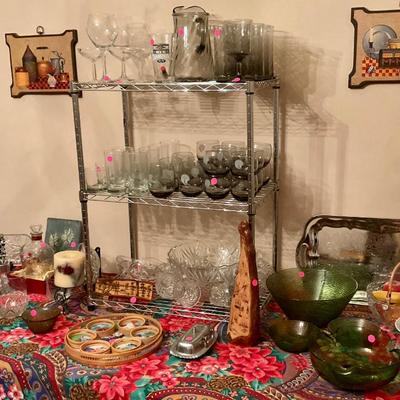 Glassware, saints glasses