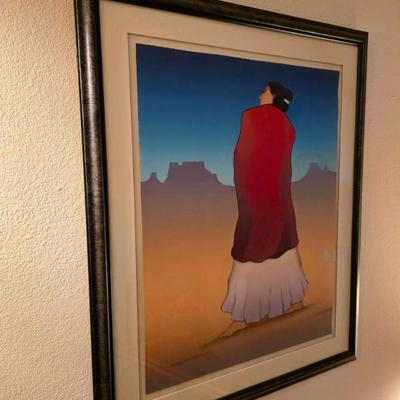 R.C. Gorman signed lithograph with documentation.