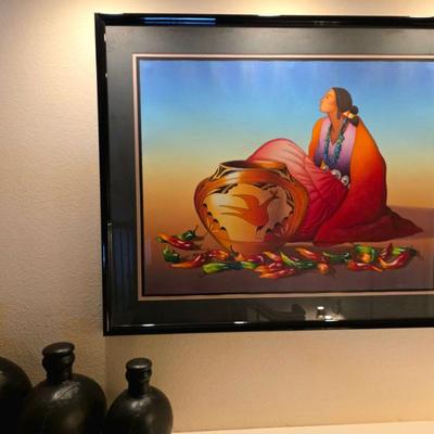 R.C. Gorman signed lithograph with documentation.