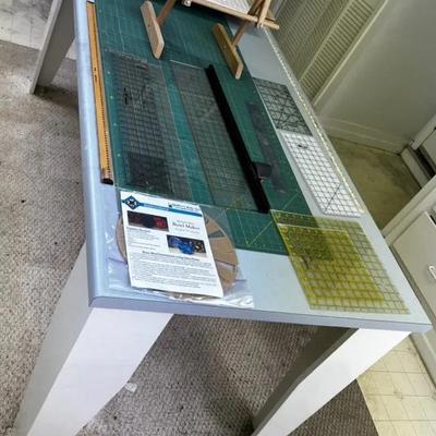 Quilt Table With Cutting Guides And More