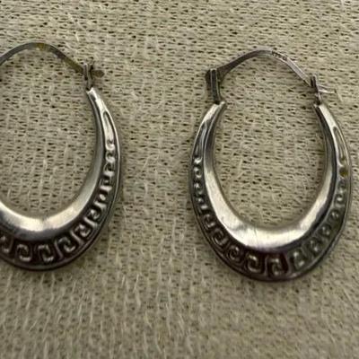 14k White Gold Earrings 