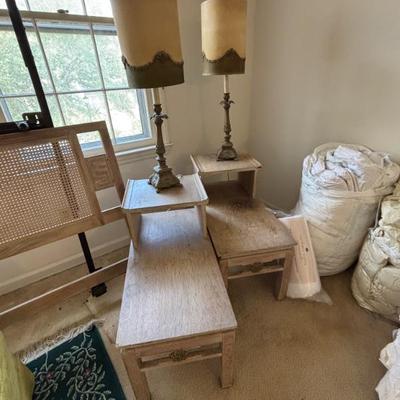 2 side tables w matching headboard 