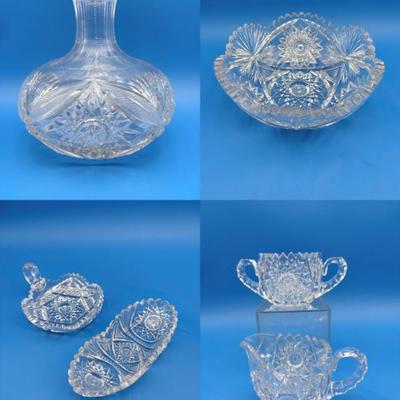 Antique American Brilliant Period Serve Wear - Lovely!