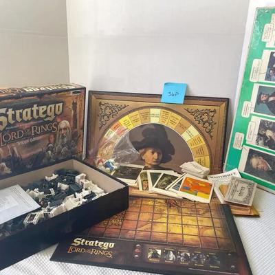 Vintage Masterpiece Game And Vintage Stratego Lord Of The Rings Trilogy Edition Game