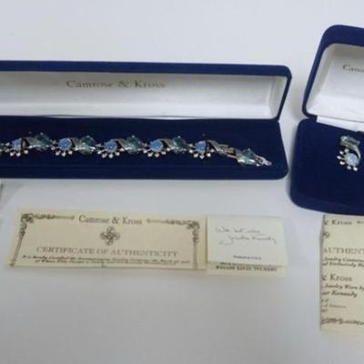 1103	CAMROSE & KROSS JACQUELINE KENNEDY BRACELET AND EARRING SET
