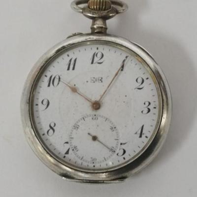 1124	COIN SILVER L.U.C. 15 RUBIS POCKET WATCH MARKED ANVERS 1885 1896 1893 GENEVE ZURICH
