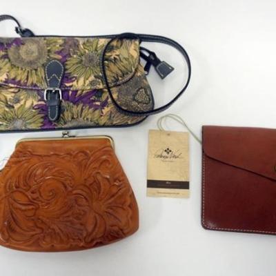 1134	3 PATRICIA NASH ITALIAN LEATHER BAGS
