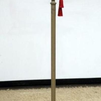 1228	TORCHIERE FLOOR LAMP WITH FROSTED GLASS SHADE, APPROXIMATELY 67 IN H
