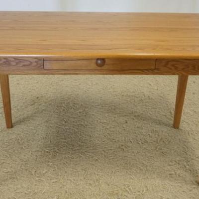 1239	CONTEMPORARY OAK 1 DRAWER WORK TABLE, APPROXIMATELY 48 IN X 26 IN X 30 IN H
