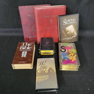 Large Assortment of The Bible on Cassette