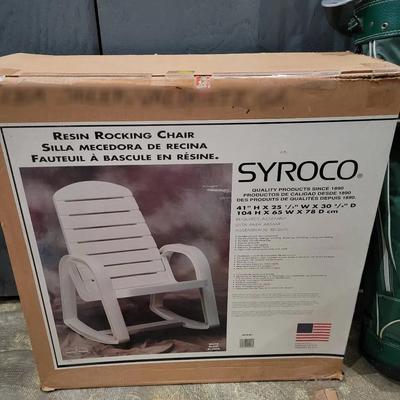Resin Rocking Chair by SYROCO (NEW)
