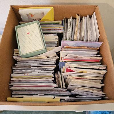 Large Lot of Mixed Greeting Cards and Envelopes for All Occasions