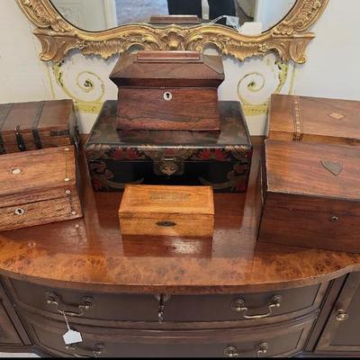 Collection of Antique Boxes