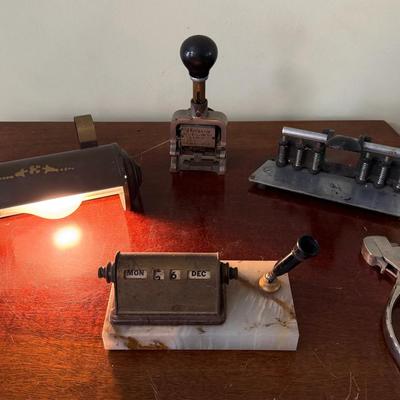 Antique Office Supply Lot 