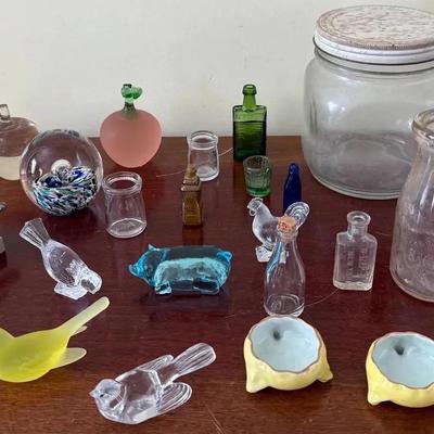 Lot of Glass Collectibles 