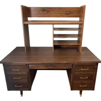Wooden Desk with Detachable Shelving Unit 