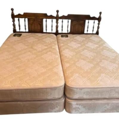 King Bed Frame and Mattress Set 