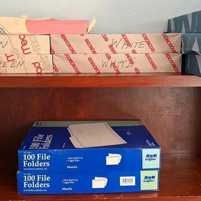 Legal Size Color Paper & Folders