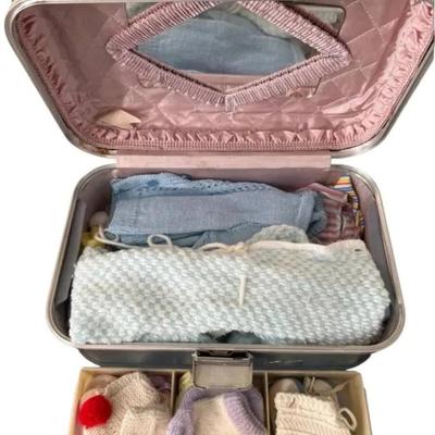 Handmade Baby Clothes, Vintage Doll and Wall Quilt 