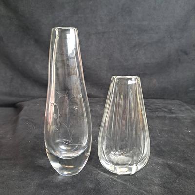 Glass Vases-One Signed 