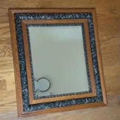 Wood & Metal Mirror 