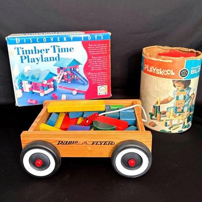 Vintage Toy Building Blocks