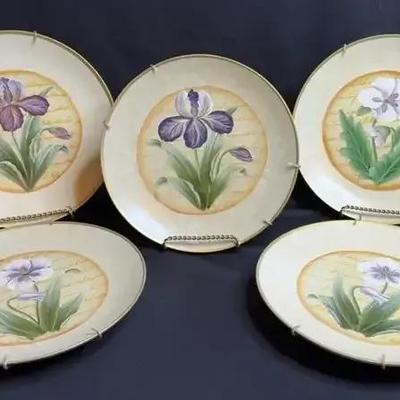Giftcraft Decorative Flowers Plates Set Of 5