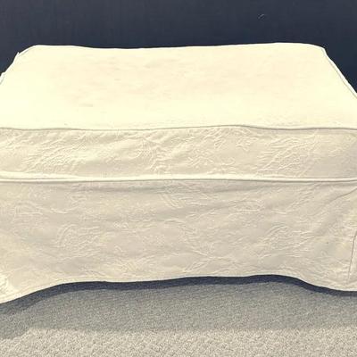 Slip Cover Ottoman SECOND FLOOR