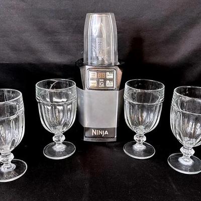 Nutri Ninja And Libbey Gibraltar Glasses Set Of 4