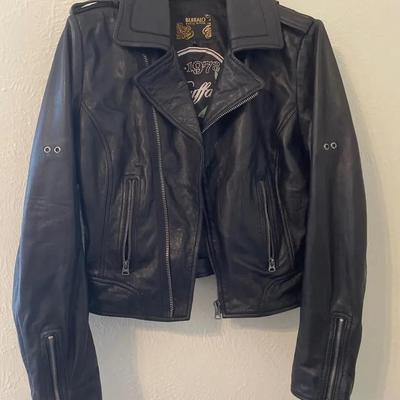 Black Leather Jacket By David Bitton