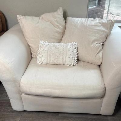 White Oversized Chair II